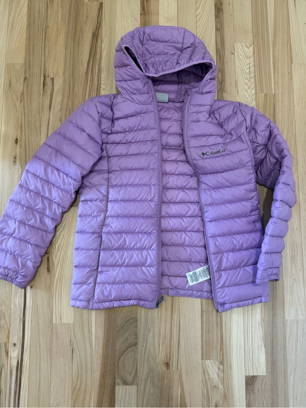 Columbia Kids Lavender Hooded Puffer Jacket